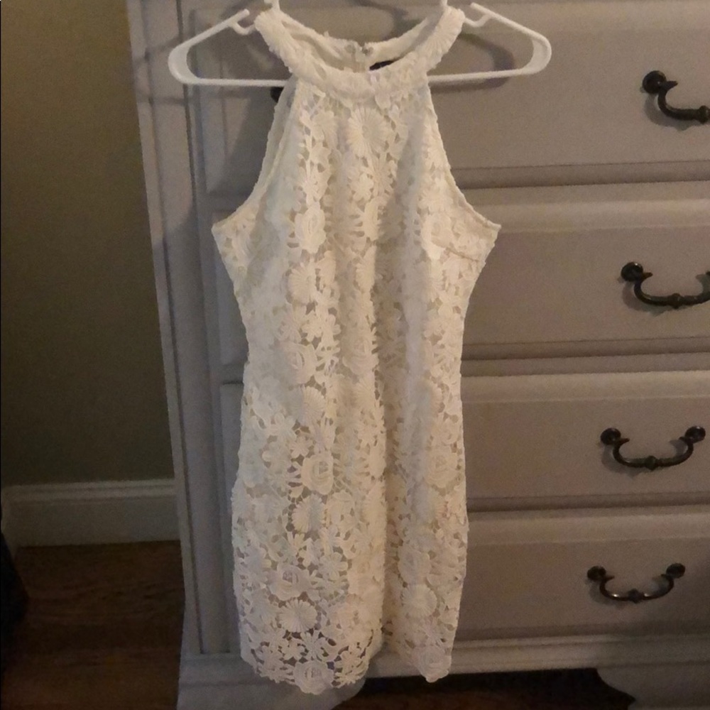 White lace dress